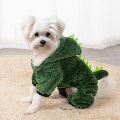 Dog Clothes, Coral Fleece Warm Pet Clothing, Dog Four-legged Clothes, Small Dog Clothes, One-piece Clothes