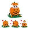 MOC Halloween Brick Ghost Graveyard Pumpkin Carriage House Witch Compatible Building Blocks Toys For Children Adult Friends Gift
