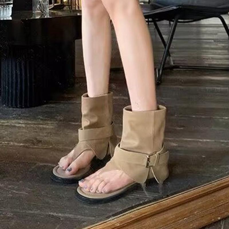 Fashion Flats Clip Toe Women Sandals Fashion Dress Cozy Shoes Designer Casual Shoes Summer Woman Slippers 2025 New Trend Lady Chaussures