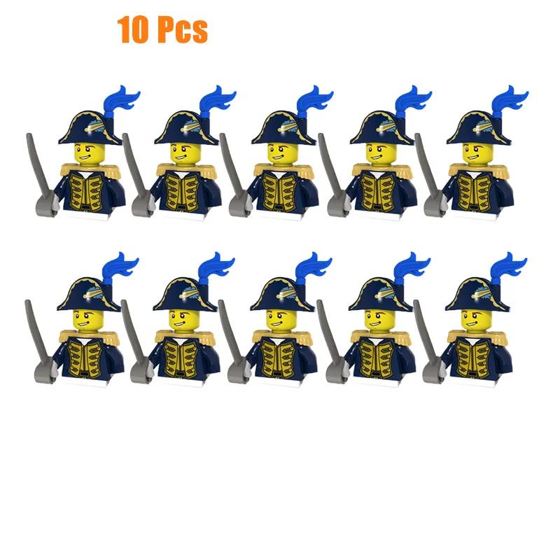 Kids Toys Imperial Navy Building Blocks Red Blue General Soldiers Set Mini Action Figures Toys For Kids Christmas Gifts