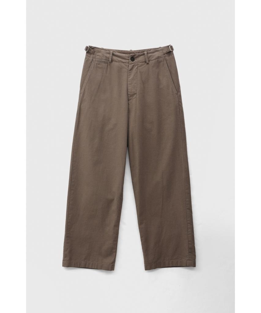 YOUTH Washed Wide Chino Pants - Moss