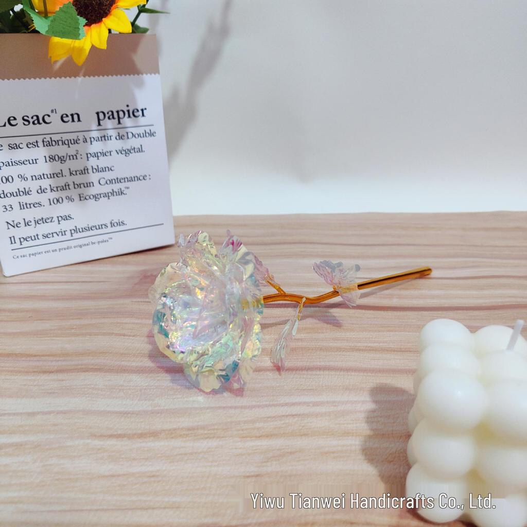 Multicolor Gold Foil Rose - Romantic Gift for Mother's Day, Valentine's Day, Women's Day