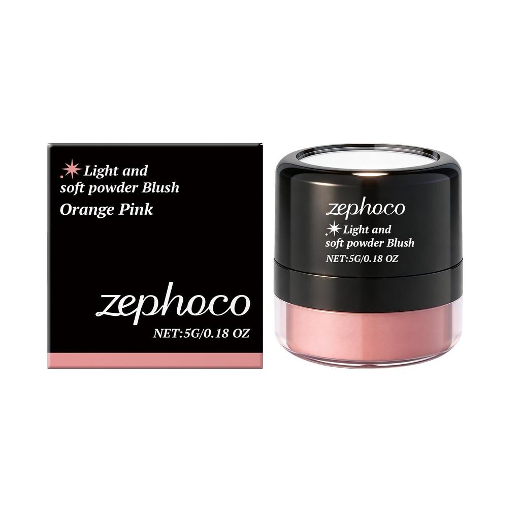 Zephoco Rosy Glow Matte Blush - Light, Soft & Pigmented for Natural Contouring.
