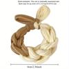 5pcs Korean High Elasticity Color Woven Headband, Durable Bow Headband, Daily Wear Headband