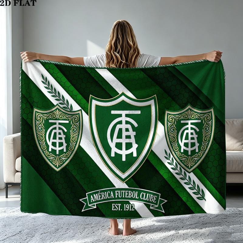 América MG Print Flannel Blanket High Quality Warm Comfortable Cover for All Seasons Perfect for Gifts Home Decor