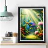 5D Pond Fish DIY Diamond Painted Fish Mosaic Art Diamond Embroidery Kit Handmade Inlaid Home Decoratio