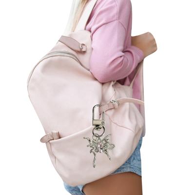 Stilvoller E-Gitarren-Schlüsselanhänger-Anhänger Schmetterling Schlüsselanhänger Einzigartiges Herz Schlüsselanhänger Mode Taschenanhänger Metallische Textur