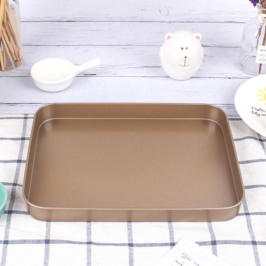 10inch Baking Tray Cookie Sheet Non-Stick Biscuit Cake Roast Oven