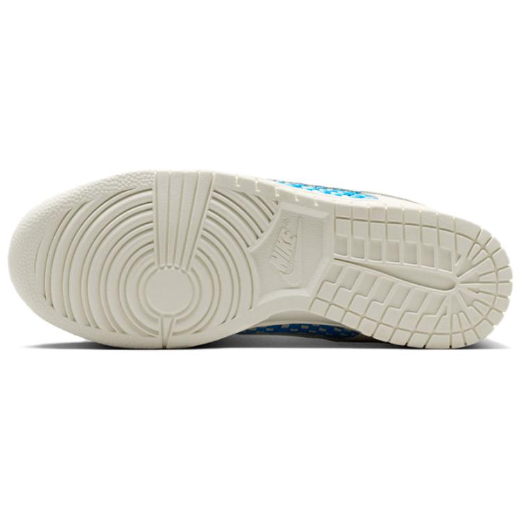 Nike Scarpe da Skate Basse Dunk Versatili Comode da Donna Sneakers Bianco Blu IH2476400