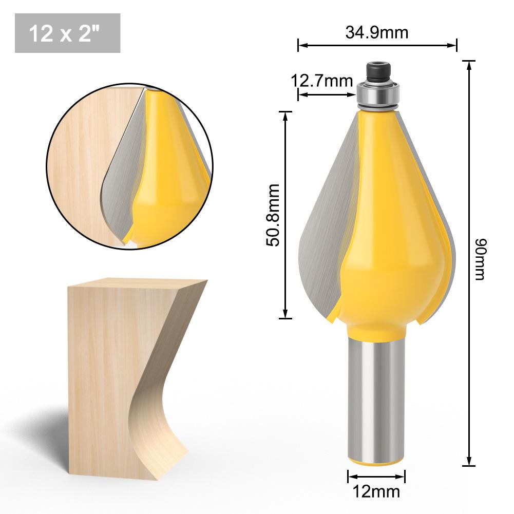 Woodworking Knife Convex Line Knife Bakelite Milling Trimming Machine Engraving Machine Gong Knife Woodworking Convex Arc Knife Line Knife
