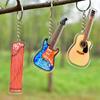 Ukulele Guitar Acrylic Keychain Cello Electric Guitar Model Keyring  Bag Pendant