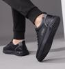2025 Men's Trendy Height-Boosting White Casual Sneakers - Versatile, Breathable, Soft Sole, Sporty Leather Design