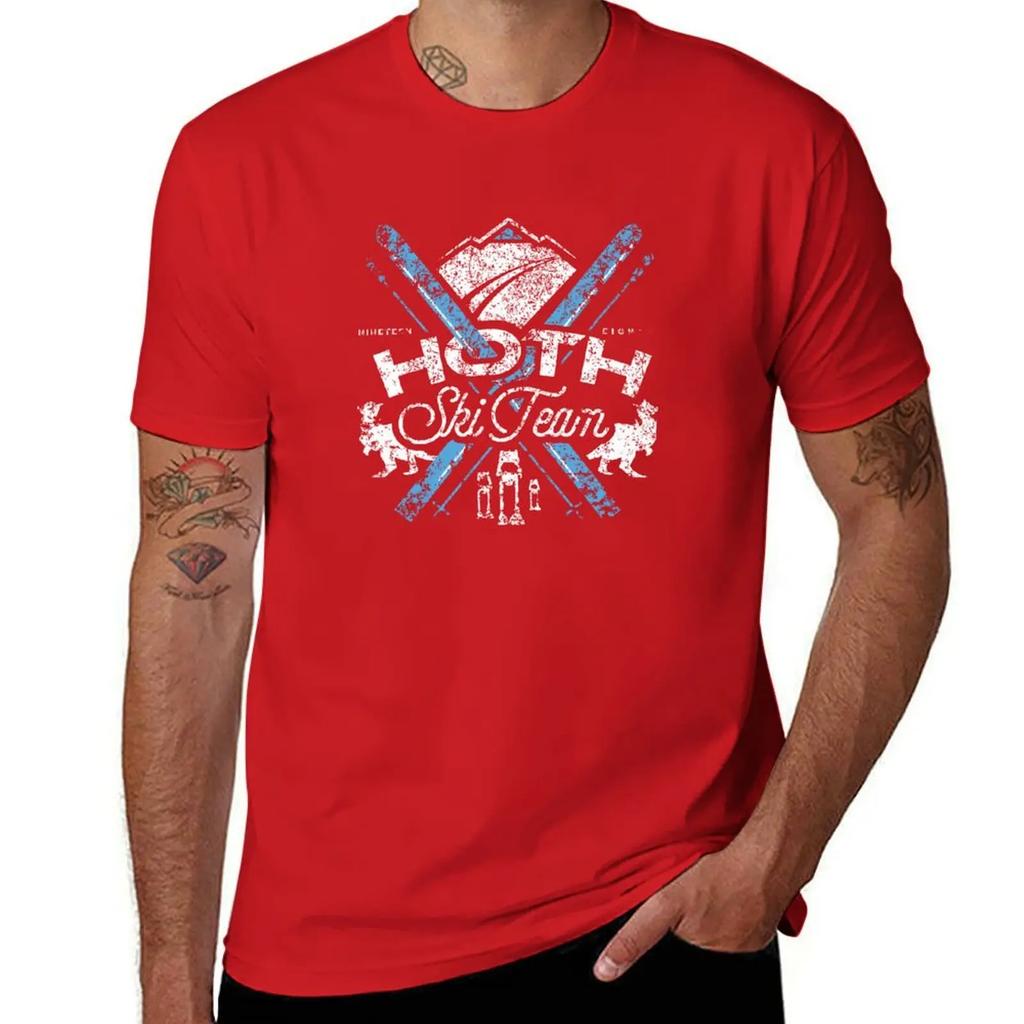 Hoth Ski Team TShirt oversized graphic tee plus sizes plus size clothes sports fans men tshirt