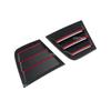 For Dodge Charger 2011-2021 Car Rear Louver Window Side Shutter Cover Blind Trim Sticker Vent Scoop ABS Carbon Fiber Accessories
