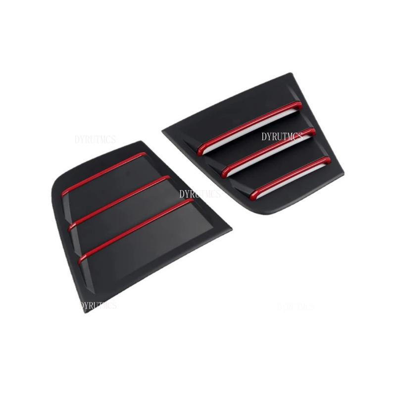 For Dodge Charger 2011-2021 Car Rear Louver Window Side Shutter Cover Blind Trim Sticker Vent Scoop ABS Carbon Fiber Accessories