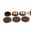 Walnut Wood Ashtray with Lid - Stainless Steel, High-End Design for Home or Office Use, Anti-Ash Flying