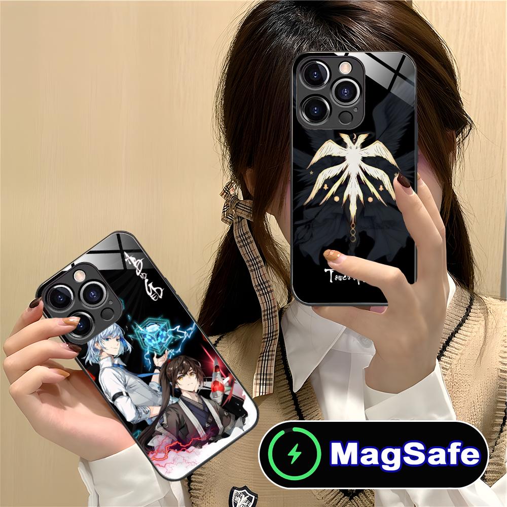 Anime Game Tower of God Phone Case for iPhone 17 16 15 14 13 12 11 Air Pro Max Plus Mini MagSafe Glass Colorful Cover Smartphone