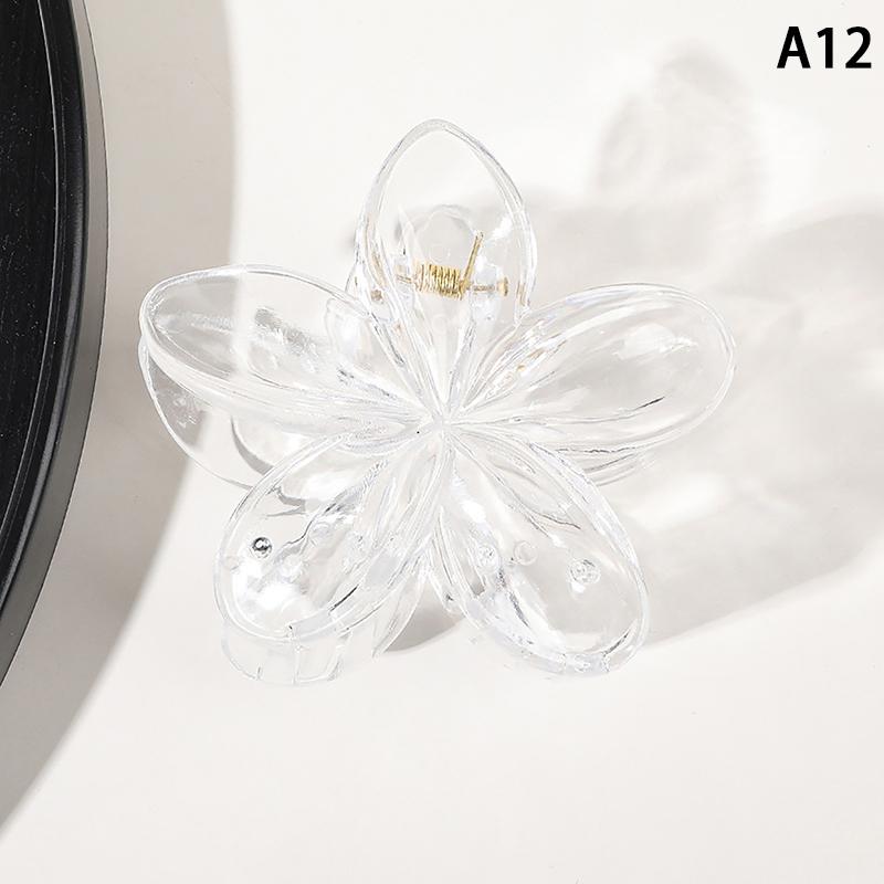 Matte Flower Claw Clips Women Hair Claws Floral Cute Hair Accessories Hair Clips For Girls Sweet Clamp Barrettes
