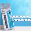 Manual Plastic Paper Clamp Dispenser with 8 Metal File Cllip Refills For Efficient Paper Archival Document Management