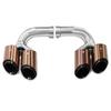 18-24 Year Porsche Cayenne Black Quad Exhaust Tailpipe Muffler Modification