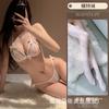 Man Wants Erotic Underwear Sexy Lace Temptation Three-point Gathering Bra Underwear Women's Transparent Pajamas Set Wholesale