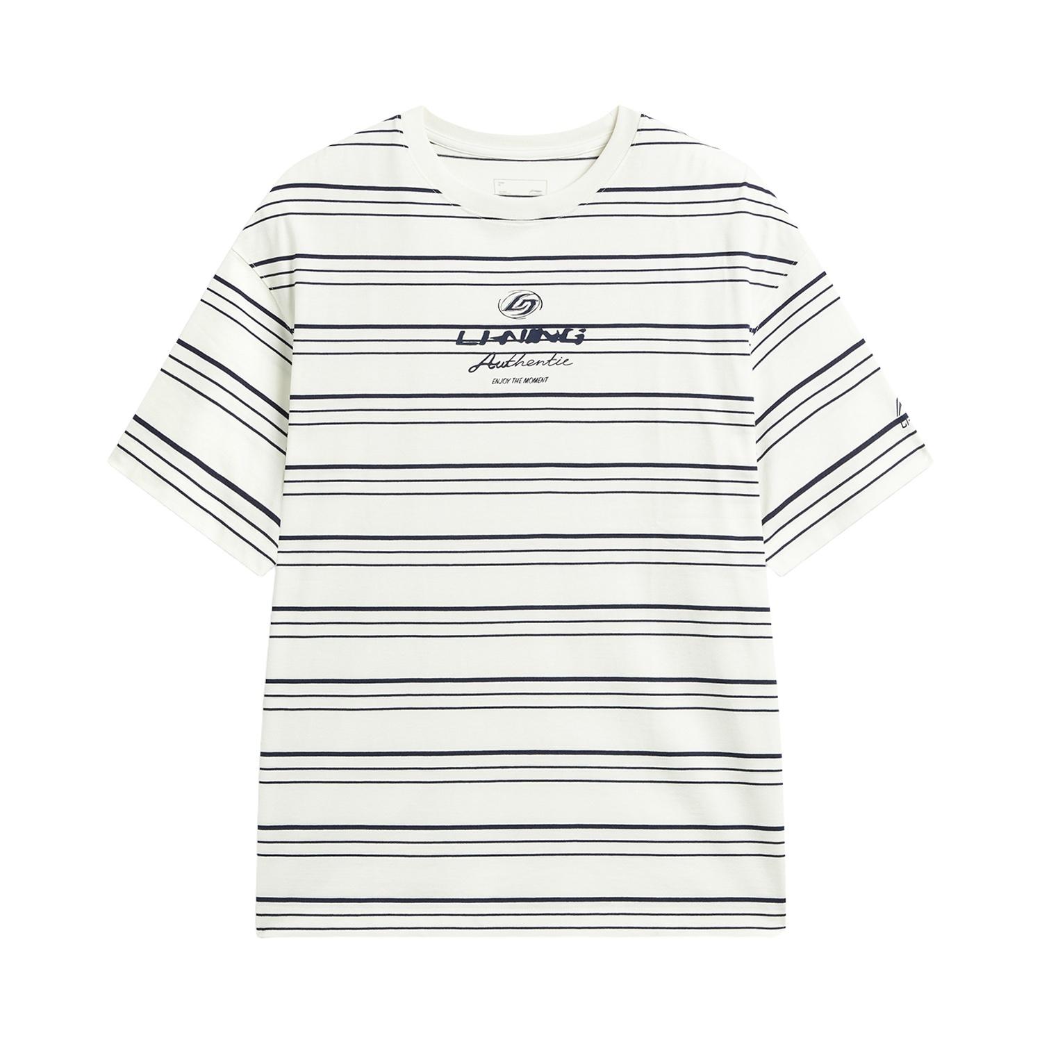 Li-Ning Loose Fit Round Neck Logo Letter T-Shirt Women tops ATSW278-1 XS