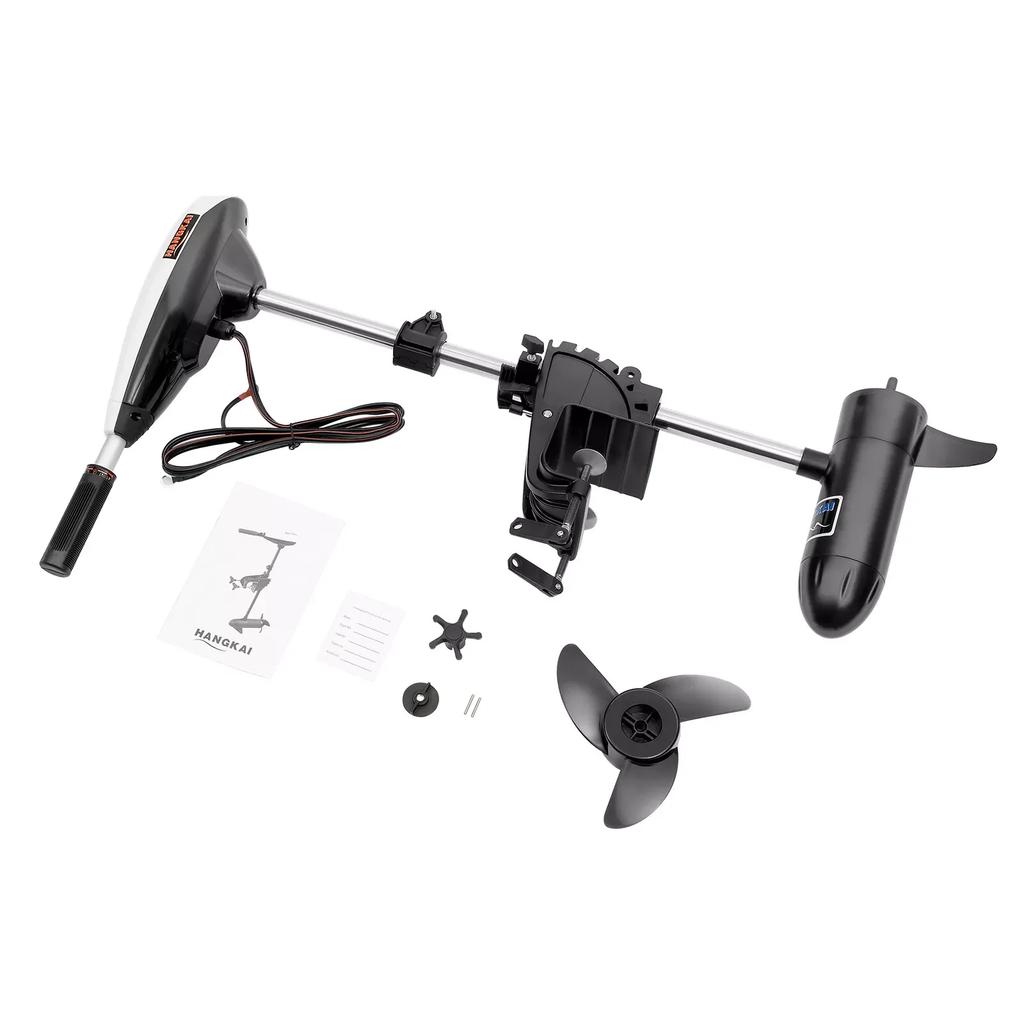 Electric Outboard Trolling Motor 65LB 12V Brush Motor for Fishing Boat Engine