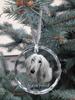 Afghan Hound, Tazi - Crystal Bauble with a Photo, Dog Photo In Crystal, Personalized Christmas Tree Ornament by Art-Dog Brand