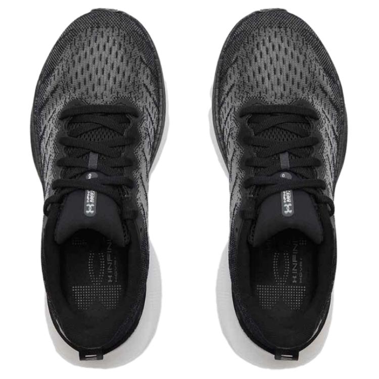 Under Armour  HOVR Infinite Pro Breeze - Black White Women Sneakers Anthracite 3027197-001