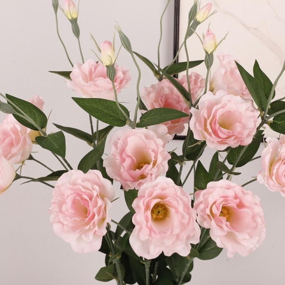 Lisianthus Simulation Big Lisianthus Platycodon Flower Faux Balloon Branch  Teacher's Day