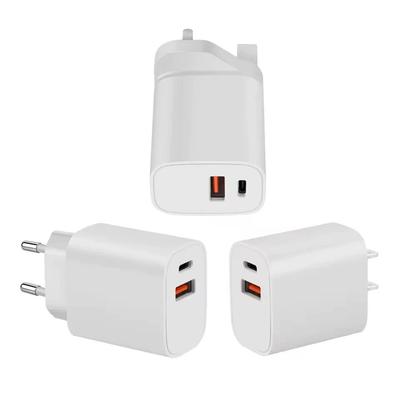 Podwójny port USB+PD20w głowica szybkiego ładowania ładowarka do telefonu komórkowego wtyczka regulowana w USA odpowiednia dla Samsunga Apple dwa w jednym szybkie ładowanie