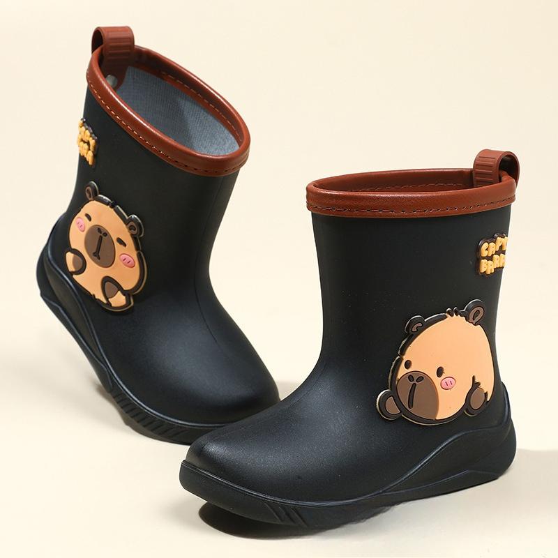 

Capybara Series Children Rain Boots Cartoon Boys Girls Water Shoes Waterproof Non-slip Fashion Toddler Kids Outdoor Rain Shoes 23