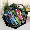 Pokemon Automatic Folding Umbrella with Sturdy Iron Frame, Portable Compact Travel Umbrella All-Season Use Parties 0807079