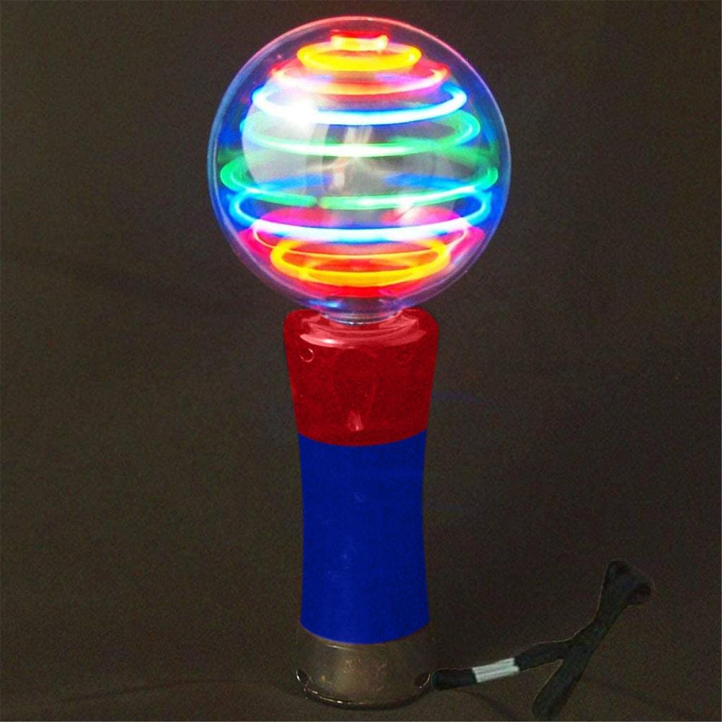 Kinder Leuchtender Ball Spielzeug Stick LED Blitz-Rotierende Licht Show Spielzeug
