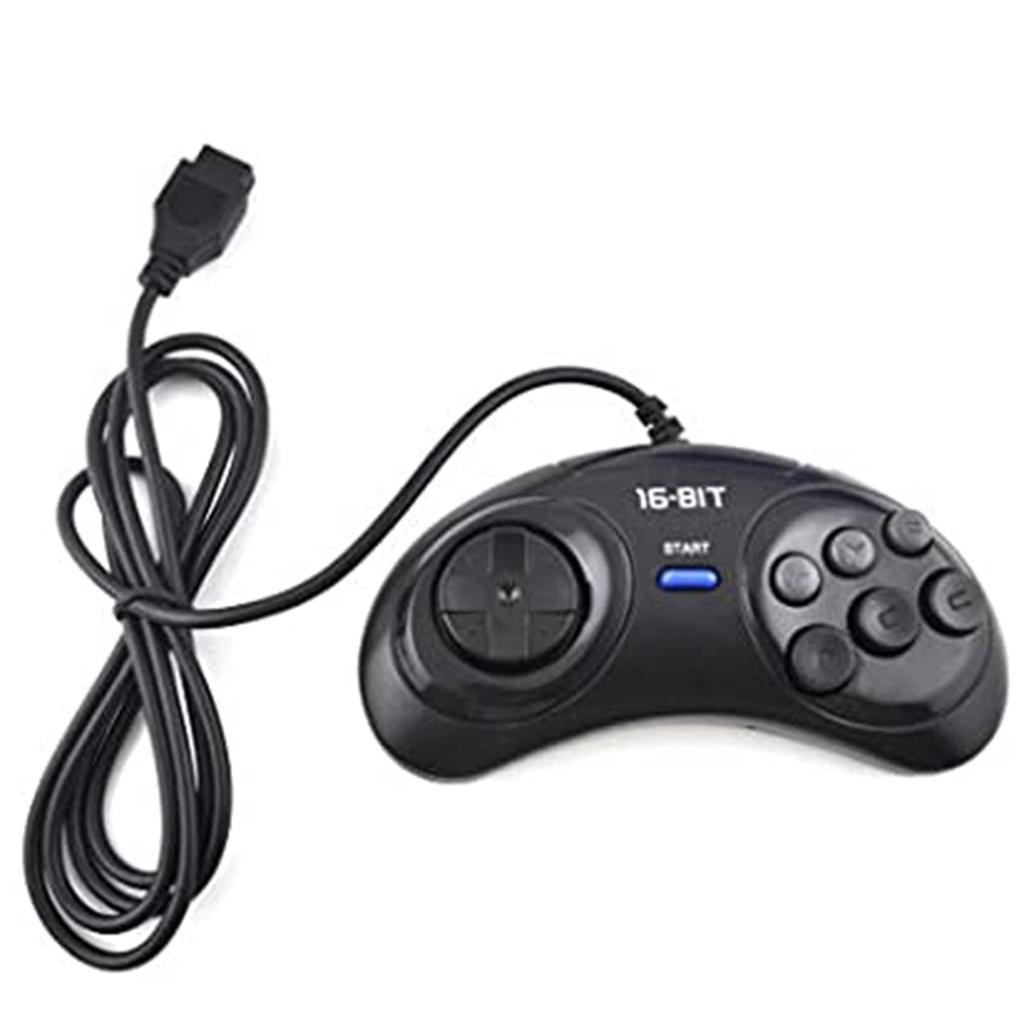 Volan XSDJASD 2 joc joc negru controller pe 16 biți, pentru, piese, controller, accesorii, gamepad cu 6 butoane,