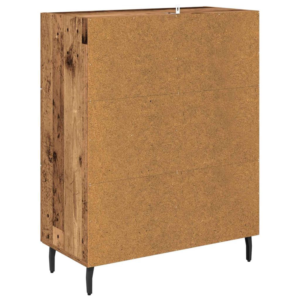 Sideboard Reclaimed Wood 69.5 x 34 x 90 cm Engineered Wood and Iron