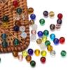 50 Stück Runde Glasperlen Bunt Transparent Glänzend Lose Perlen Für Schmuckherstellung DIY Basteln Halskette Armband Zubehör Großhande