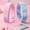 LED Digital Alarm Bracelet Adjustable Vibrating Alarm Smart Fitness Wristbands  for Students