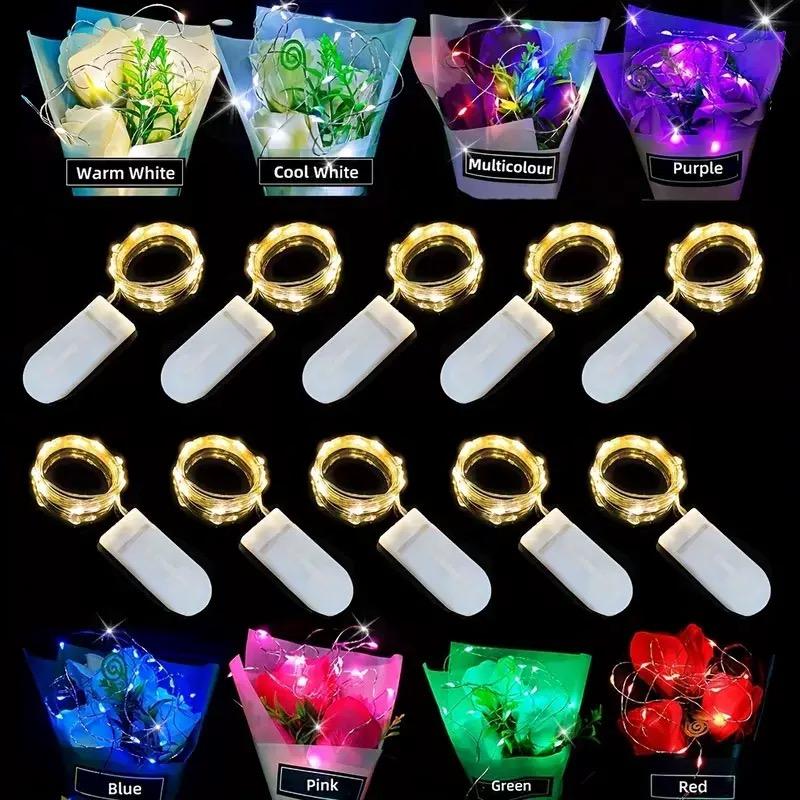 LED Copper Wire Fairy Lights Battery Powered Garland Fairy Lighting Garland DIY Wedding Party Christmas Decoration