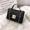 Dámská móda Reliéfní PU kůže Taška přes rameno Řetězová Ležérní crossbody kabelka