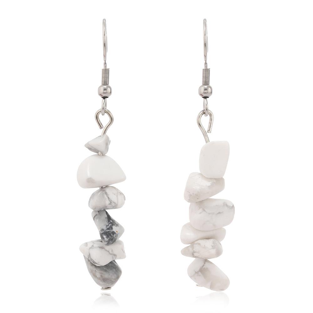 New European and American Fashion Light Luxury Long Earrings Women's Simple Handmade DIY Geometric Earrings