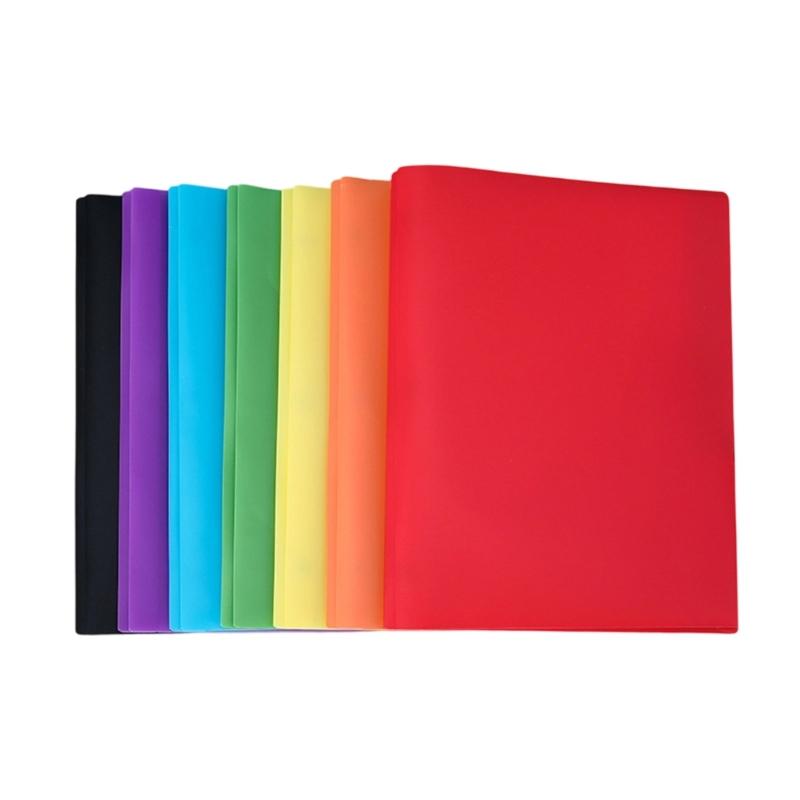 

7Pieces Assorted Color Plastic File Folders Design Heavy Duty A4 Document Holders Water Resistant Plastic File Organizers 1