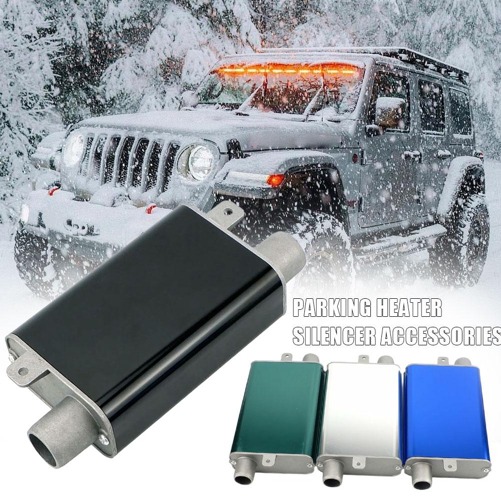 24mm Parking Heater Muffler Air Heater Aluminum Alloy Muffler Accessories For Car Truck VAN RV F4D3