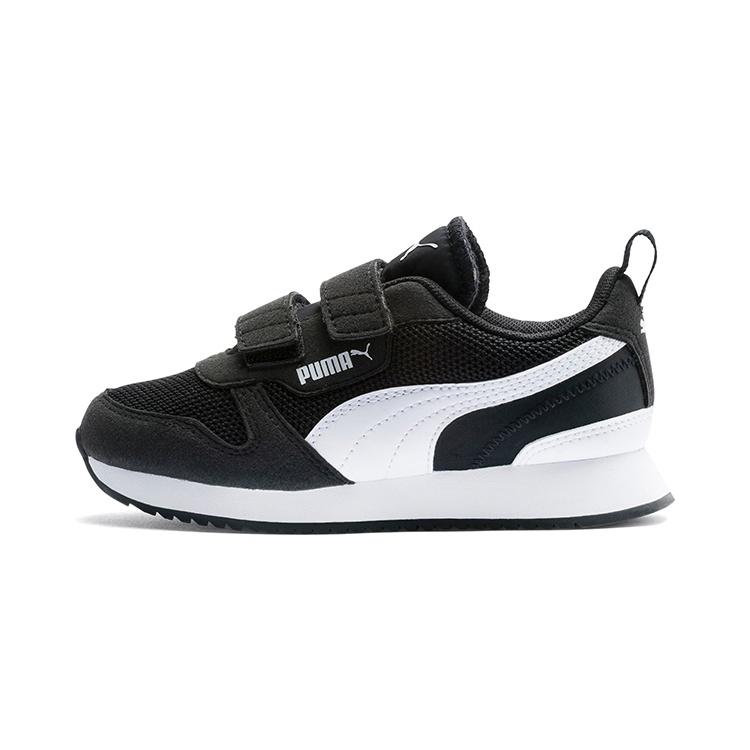 (PS) PUMA R78 Black White Kids 373617-01 EU 32