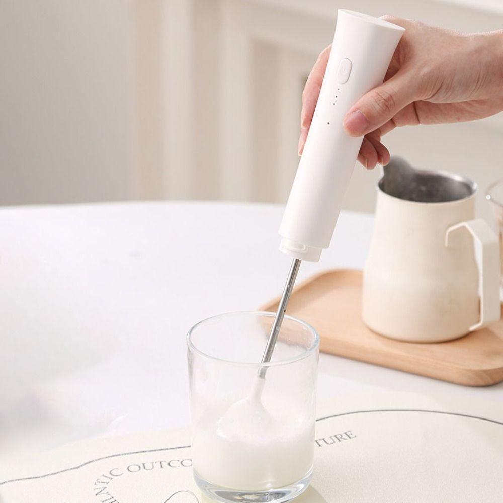 3 Gear Speed Electric Milk Frother Handheld Foam Mixer Portable Coffee Whisk  Cream