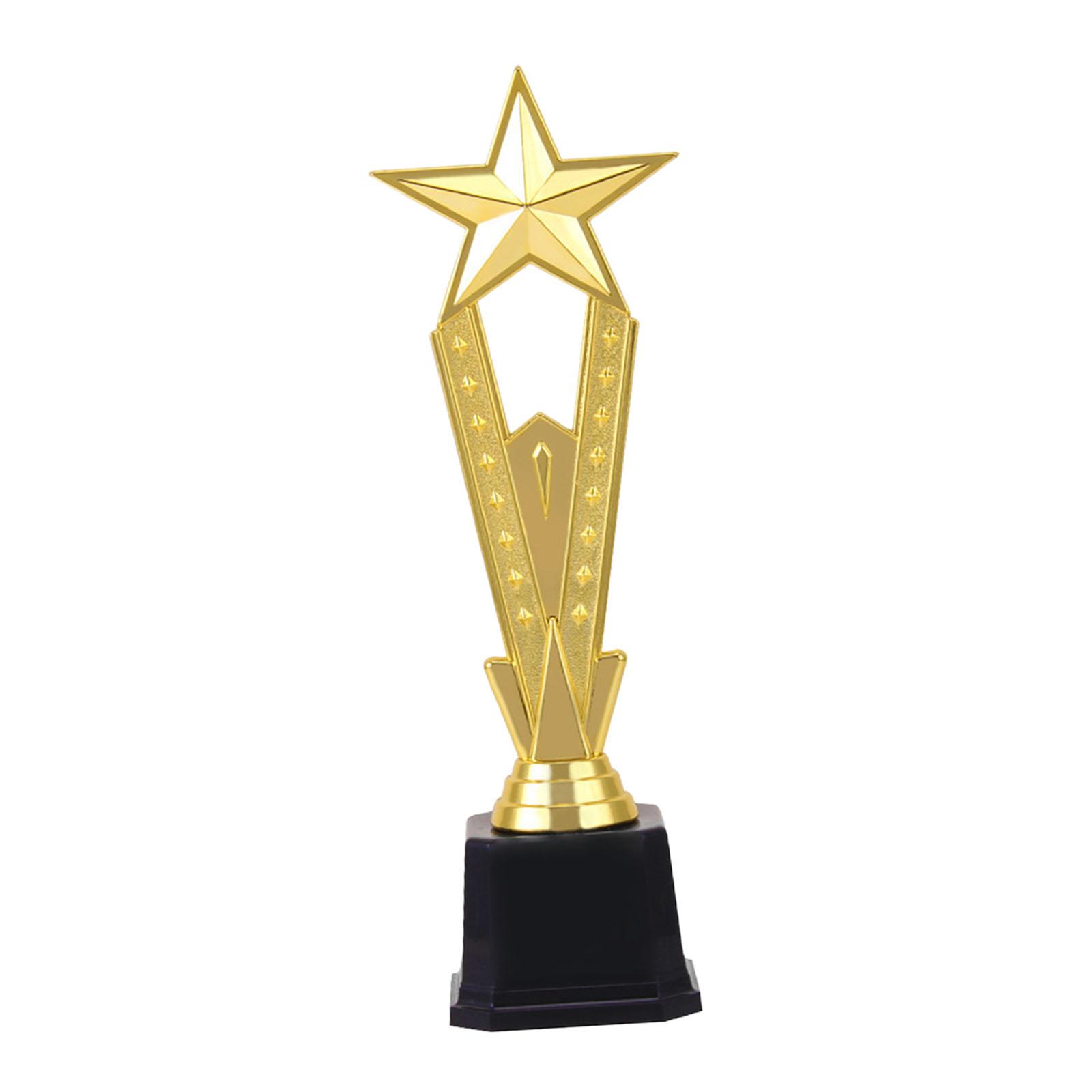 Star Trophy Award Props Party Decor Medal Gold Award Trophies for Spelling Bee Tournament Celebrations Basketball Classroom