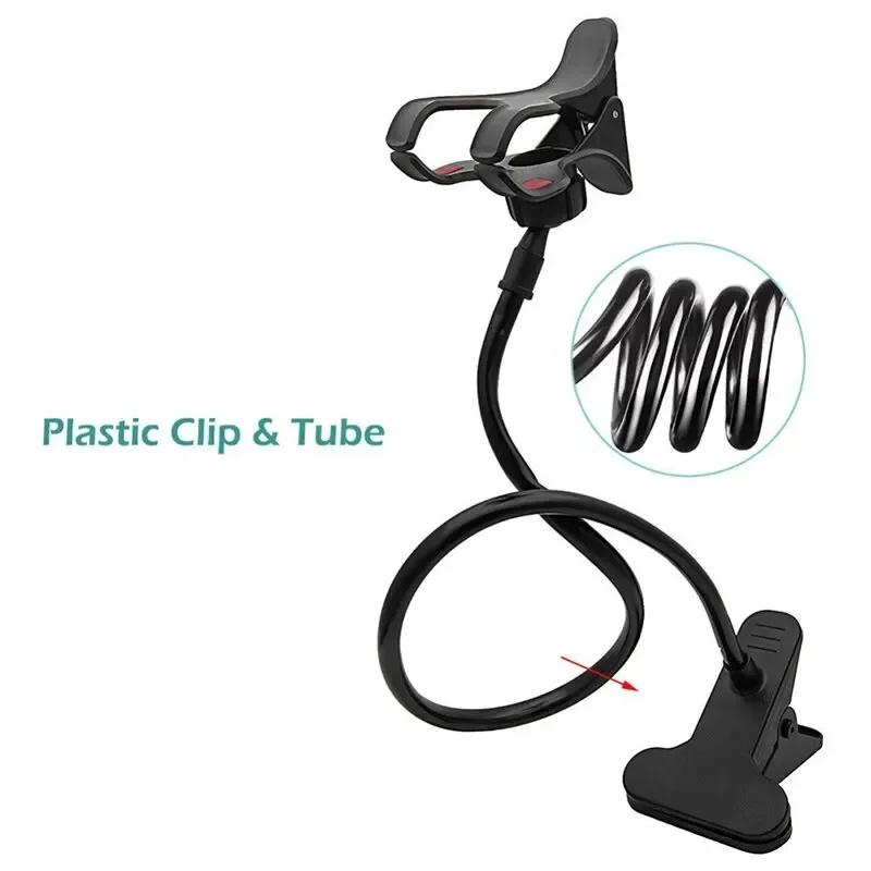 Tablet Bracket 360° Rotatable Adjustable Desktop Lazy Holder Metal Phone Stand Stents Flexible Bed Desk Table Clip Bracket Hold