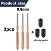 For Creality Hi/K2/K2 Pro/K2 Plus High-Flow Nozzles,Quick Change (0.2/0.4/0.6/0.8mm) High-Flow Steel-Tip Copper Nozzles&Titanium