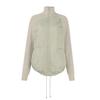 Autumn and Winter Women's Solid Color Knitted Patchwork Quilted Jacket Casual Lightweight Stand Collar Long Sleeve Zip Jackets Padded Outerwear Coats