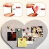 20pcs Pink Heart-Shaped Push Pins - Creative Love-Themed Office & Home Decor, Durable ABS Material, Ideal for Organizing Notes